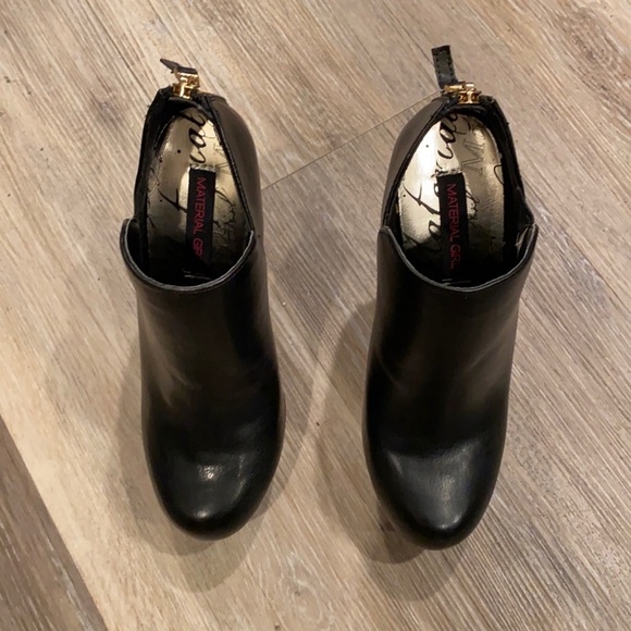 Black Material Girl booties - Picture 2 of 6